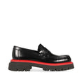 Salvatore Ferragamo Black Leather Platform Loafers