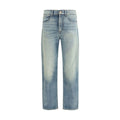 7FOR Blue Cotton Relaxed Fit Jeans