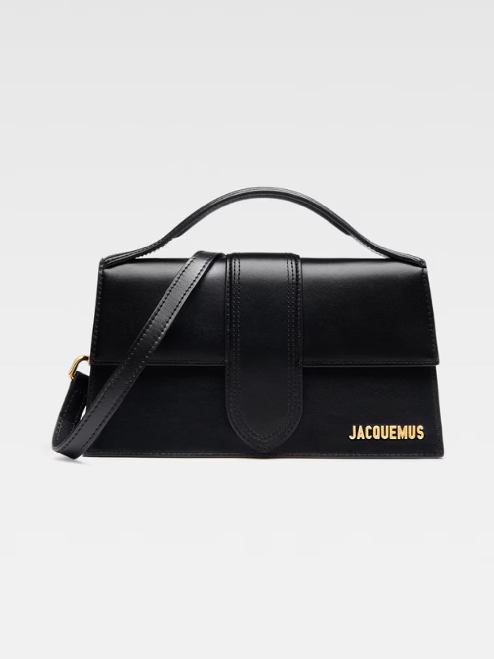 Jacquemus Black Leather Le Grand Bambino Handbag