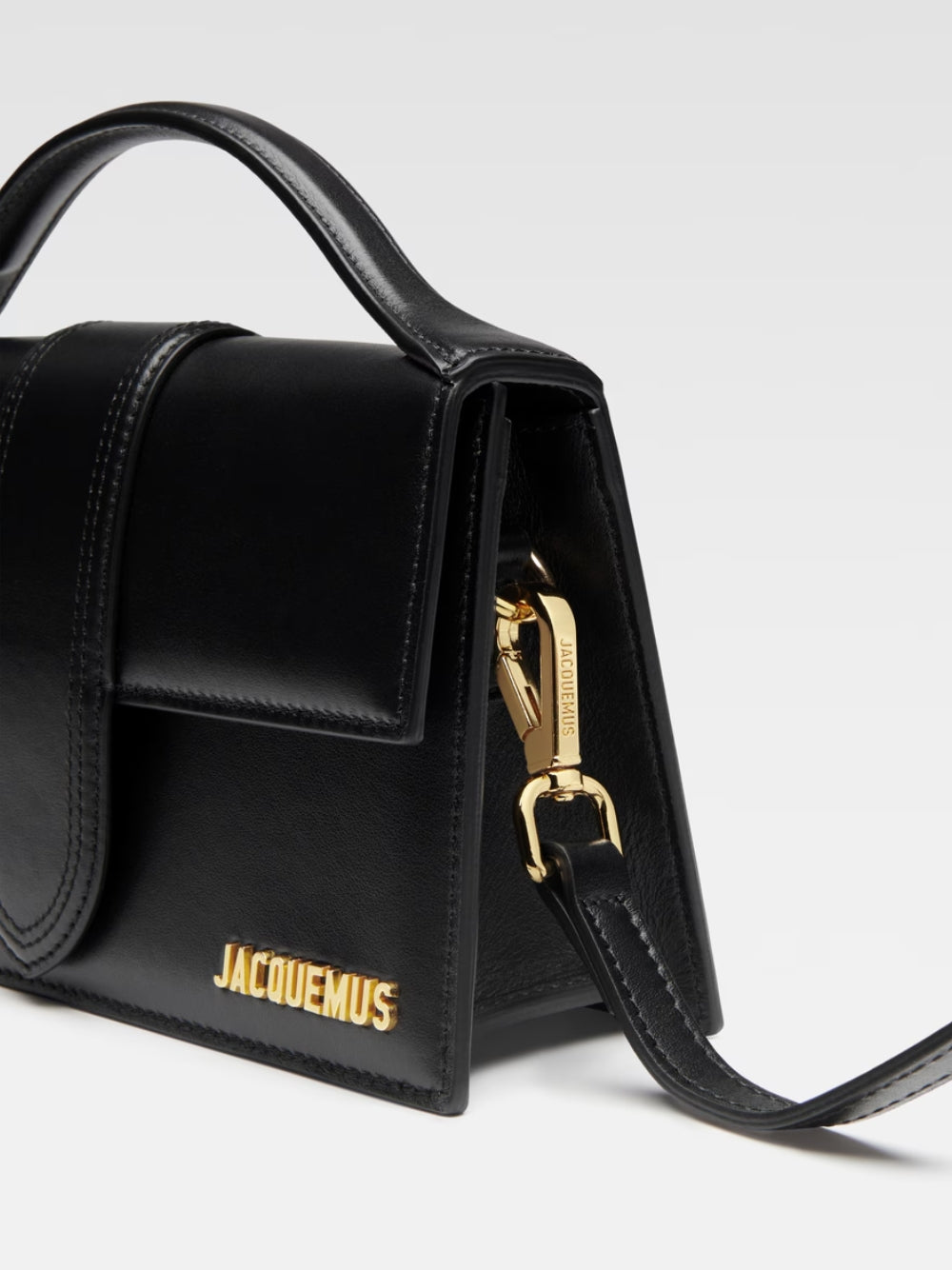 Jacquemus Black Leather Le Grand Bambino Handbag
