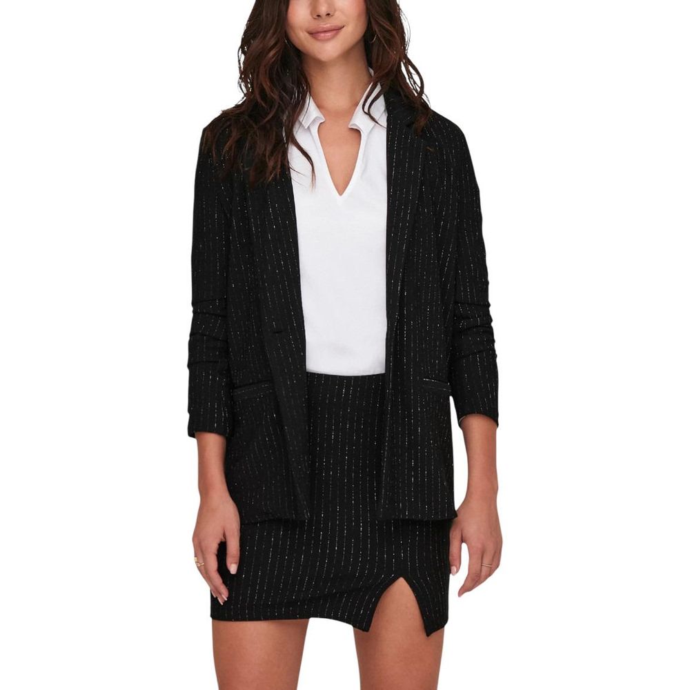 Jacqueline De Yong Black Polyester Blazer