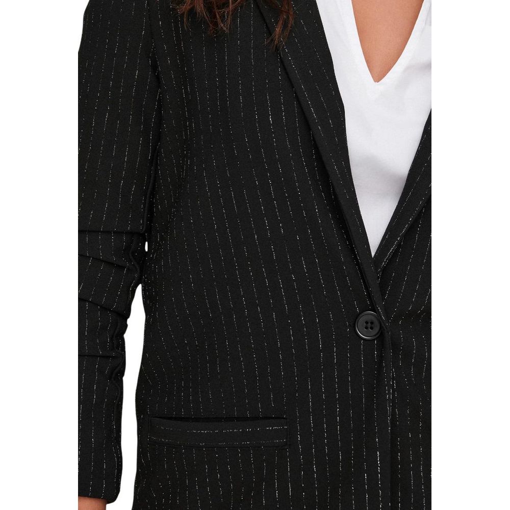 Jacqueline De Yong Black Polyester Blazer