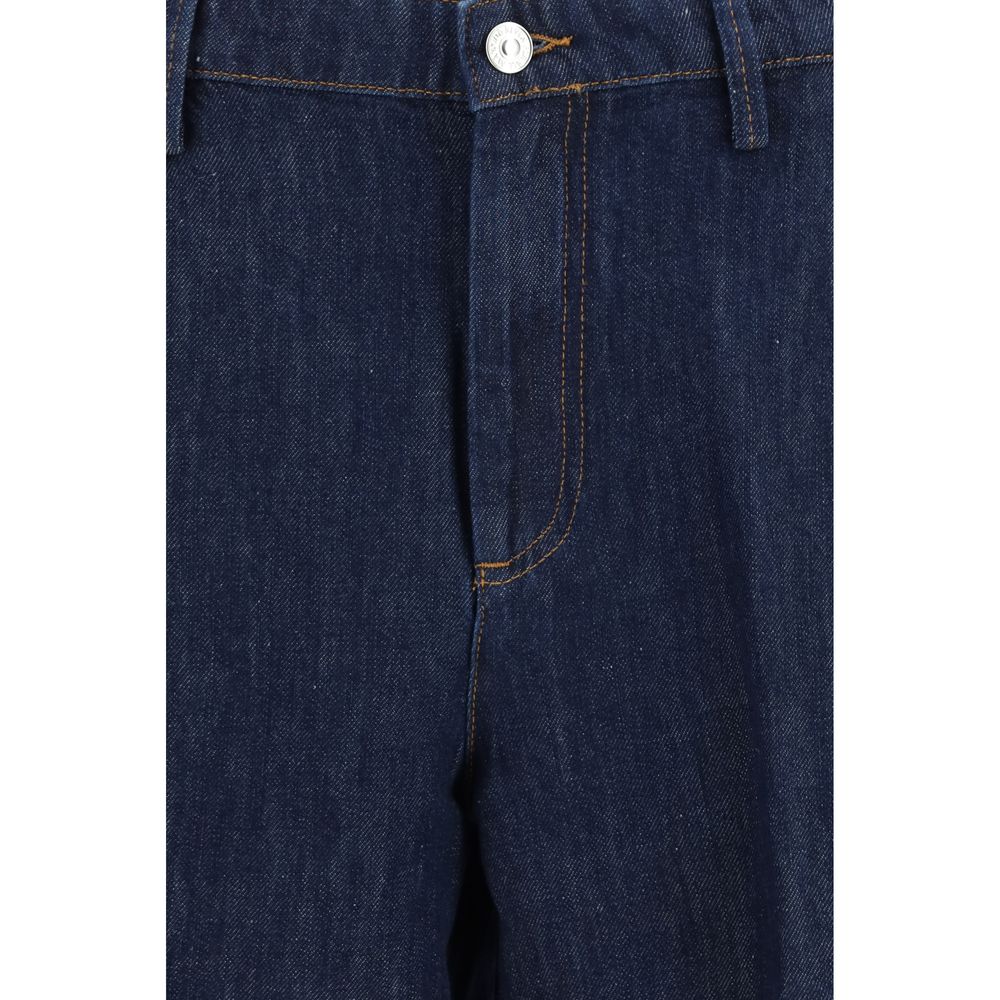 7FOR Blue Cotton Jeans Denim