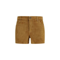 7FOR Beige Camel Hair  Bermuda Shorts