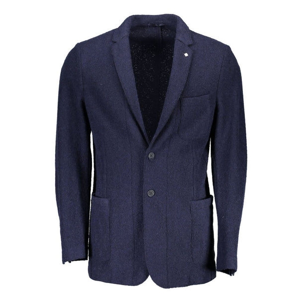 Gant Blu Wool Men Jacket