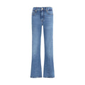 7FOR Blue Cotton Flared Jeans