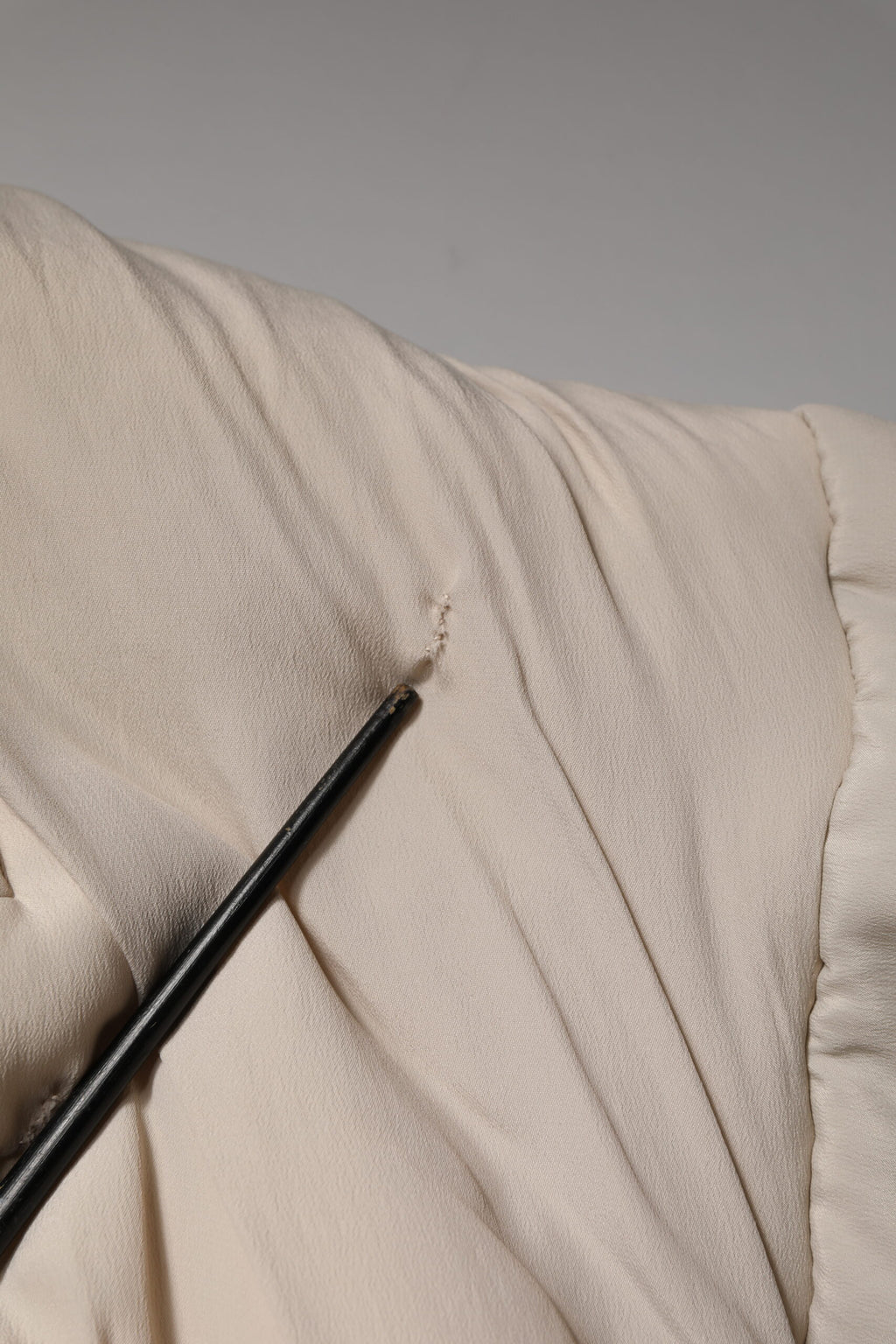 Dolce & Gabbana Beige Padded Collared Long Trench Coat Jacket