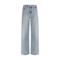 7FOR Blue Cotton Relaxed Fit Jeans